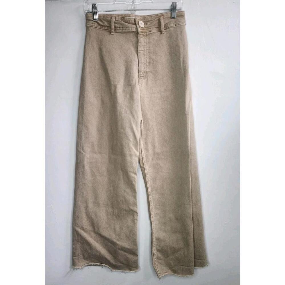 Zara Beige Wide-Leg Pants